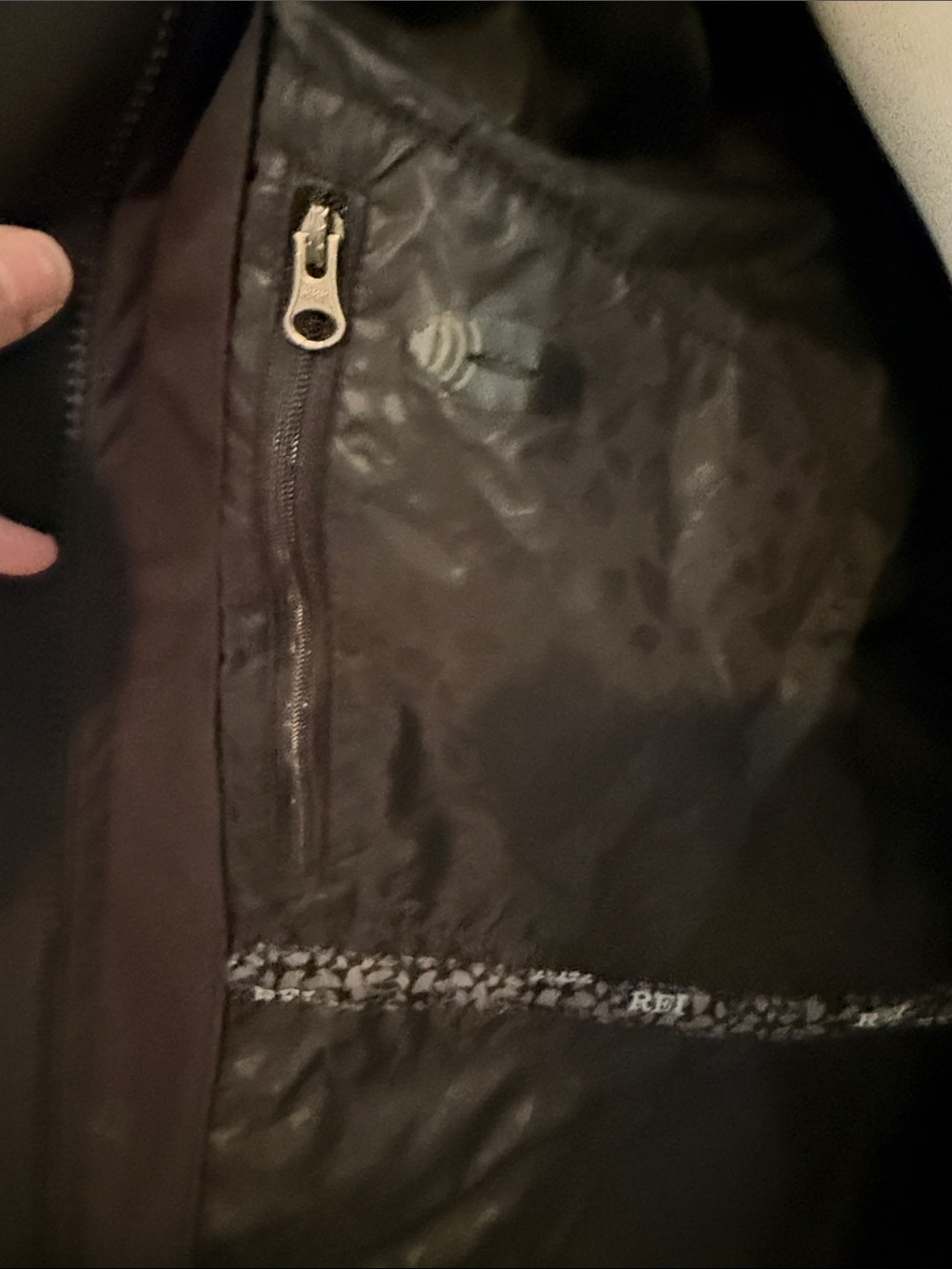 Black Women's Hooded Trench Rain Coat - Picture 3 of 3